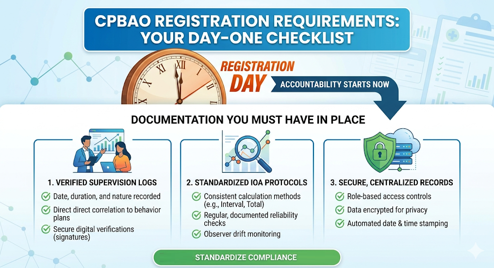 CPBAO Registration Requirements: What Critical Items Independent BCBAs Must Document Before Your First Supervision Session